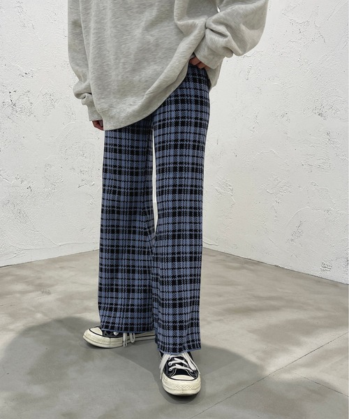 apres jour mignon(アプレジュールミニョン)の「チェック柄ジャガードニットパンツ【ZOZOTOWN限定アイテム】(その他パンツ・レディース・オレンジ系その他/ブラック系その他/グリーン系その他/ブルー系その他・SMALL/X-LARGE/MEDIUM)」の21枚目の写真