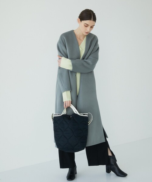 beautiful people(ビューティフルピープル)の「【beautiful people(ビューティフルピープル)】《STUDIOUS別注》キルティングショルダーバッグ(ショルダーバッグ・レディース・ブラック/カーキ・FREE)」の10枚目の写真