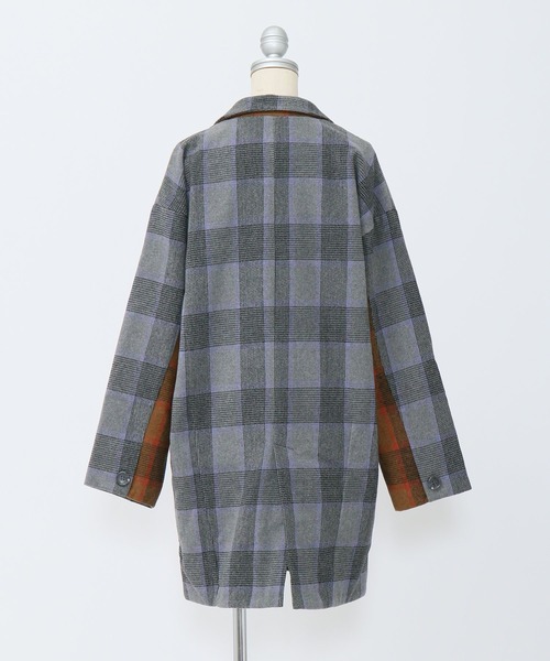 AS KNOW AS PINKY（アズノゥアズピンキー）の「上品フォルムコクーンコート（チェスターコート・レディース・ホワイト系その他/グレー系その他/ブラウン系その他・FREE）」の6枚目の写真