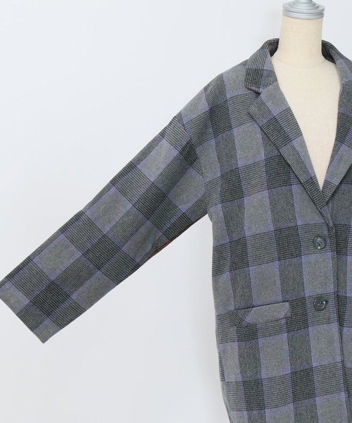 AS KNOW AS PINKY（アズノゥアズピンキー）の「上品フォルムコクーンコート（チェスターコート・レディース・ホワイト系その他/グレー系その他/ブラウン系その他・FREE）」の8枚目の写真