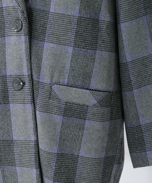 AS KNOW AS PINKY（アズノゥアズピンキー）の「上品フォルムコクーンコート（チェスターコート・レディース・ホワイト系その他/グレー系その他/ブラウン系その他・FREE）」の9枚目の写真