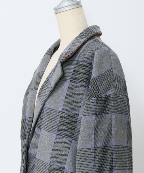 AS KNOW AS PINKY（アズノゥアズピンキー）の「上品フォルムコクーンコート（チェスターコート・レディース・ホワイト系その他/グレー系その他/ブラウン系その他・FREE）」の11枚目の写真