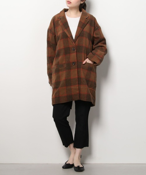 AS KNOW AS PINKY（アズノゥアズピンキー）の「上品フォルムコクーンコート（チェスターコート・レディース・ホワイト系その他/グレー系その他/ブラウン系その他・FREE）」の18枚目の写真