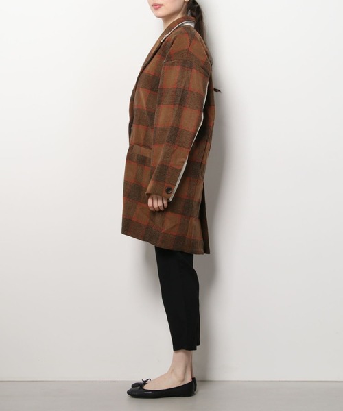 AS KNOW AS PINKY（アズノゥアズピンキー）の「上品フォルムコクーンコート（チェスターコート・レディース・ホワイト系その他/グレー系その他/ブラウン系その他・FREE）」の19枚目の写真