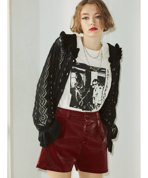 jouetie（ジュエティ）の「フリルカラーケーブル2WAYカーディガン（カーディガン/ボレロ・レディース・ブラック/ピンク/ブルー/グリーン・MEDIUM）」の9枚目の写真