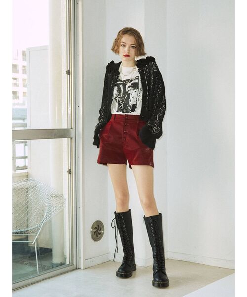 jouetie（ジュエティ）の「フリルカラーケーブル2WAYカーディガン（カーディガン/ボレロ・レディース・ブラック/ピンク/ブルー/グリーン・MEDIUM）」の5枚目の写真