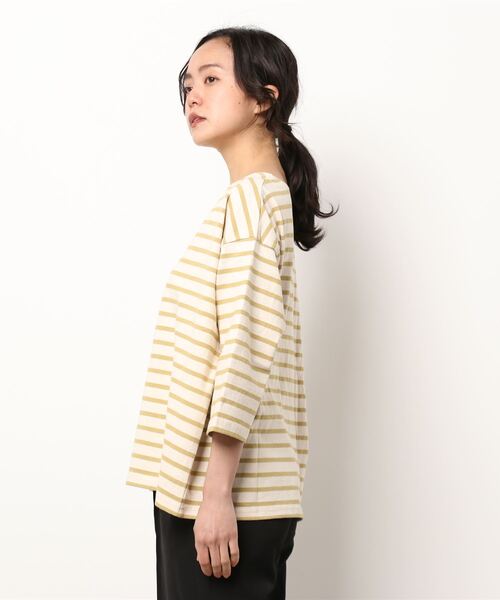 nappalm(ナップパーム)の「【 nappalm / ナップパーム 】 天竺バスクボーダーシャツ 411920259 NPP(Tシャツ/カットソー・レディース・ピンク/イエロー/グリーン/その他2/その他3/その他1/ネイビー・FREE)」の8枚目の写真