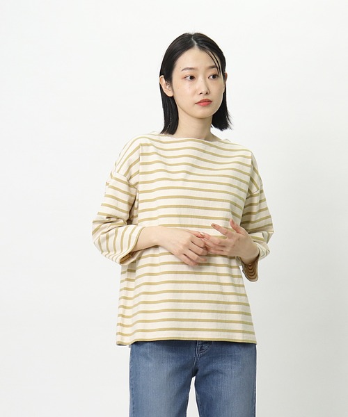 nappalm(ナップパーム)の「【 nappalm / ナップパーム 】 天竺バスクボーダーシャツ 411920259 NPP(Tシャツ/カットソー・レディース・ピンク/イエロー/グリーン/その他2/その他3/その他1/ネイビー・FREE)」の14枚目の写真