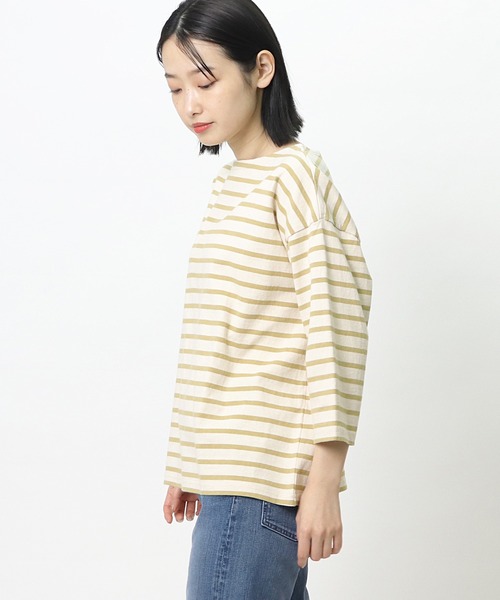 nappalm(ナップパーム)の「【 nappalm / ナップパーム 】 天竺バスクボーダーシャツ 411920259 NPP(Tシャツ/カットソー・レディース・ピンク/イエロー/グリーン/その他2/その他3/その他1/ネイビー・FREE)」の15枚目の写真