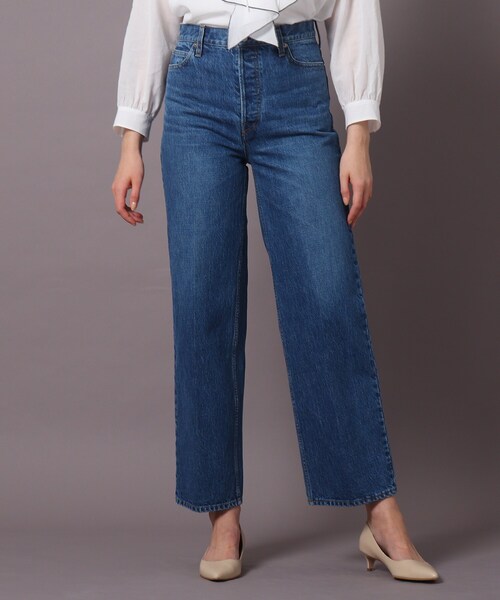 DRESSTERIOR(ドレステリア)の「◆【otonaMUSE5月号掲載】ストレートデニムパンツ(デニムパンツ・レディース・ネイビー/ブルー・38/36/34/40)」の1枚目の写真