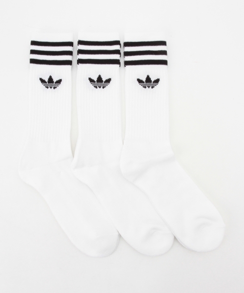 BEAMS BOY(ビームスボーイ)の「adidas / SOLID CREW SOCKS(ソックス/靴下・レディース・ホワイト・ONE SIZE)」の7枚目の写真