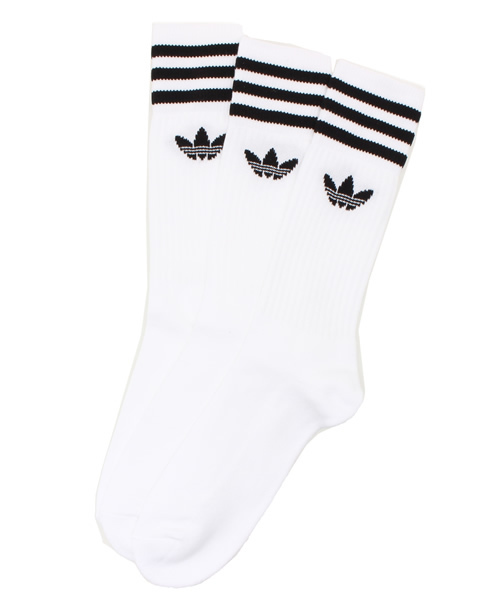 BEAMS BOY(ビームスボーイ)の「adidas / SOLID CREW SOCKS(ソックス/靴下・レディース・ホワイト・ONE SIZE)」の1枚目の写真