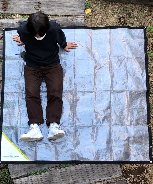 THE MILES(ザ マイルズ)の「WEEKEND(ER) ウィークエンダー PE CAMP CARPET ポリエチレンマルチシート(アウトドアグッズ・レディース・ホワイト・FREE)」の7枚目の写真