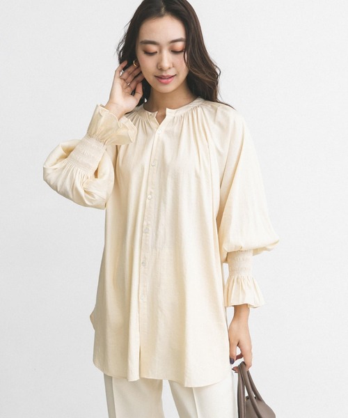 URBAN RESEARCH ROSSO WOMEN(アーバンリサーチ ロッソ)の「2WAYボリュームスリーブブラウス(シャツ/ブラウス・レディース・オフホワイト/ライトベージュ・FREE)」の19枚目の写真