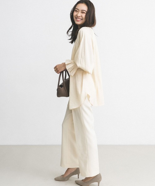 URBAN RESEARCH ROSSO WOMEN(アーバンリサーチ ロッソ)の「2WAYボリュームスリーブブラウス(シャツ/ブラウス・レディース・オフホワイト/ライトベージュ・FREE)」の12枚目の写真