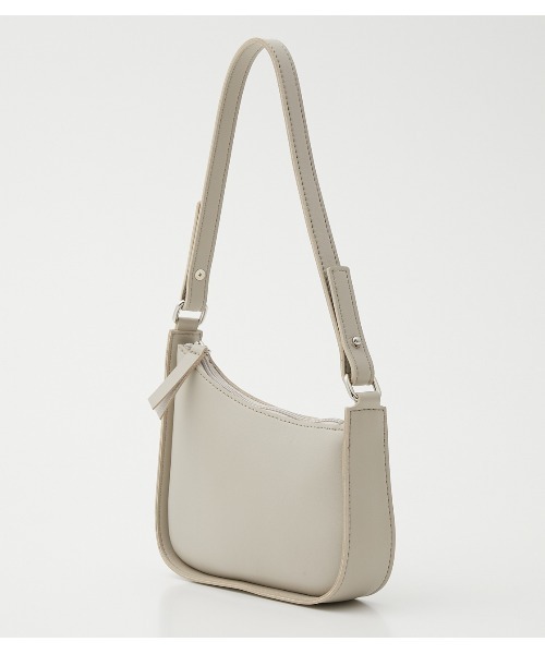 AZUL by moussy（アズールバイマウジー）の「MINI BAG POUCH/ミニバッグポーチ（ポーチ・レディース・ブラック/ライトベージュ・FREE）」の2枚目の写真