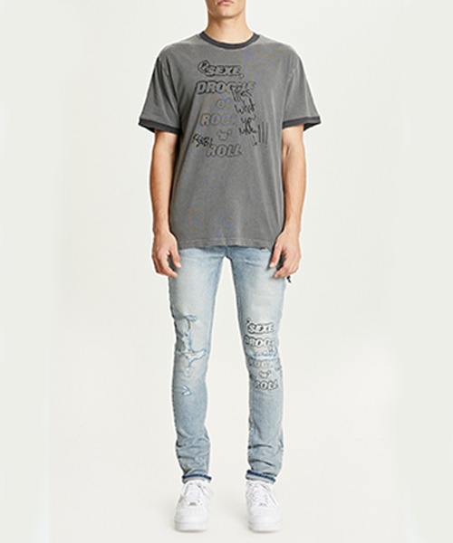 KSUBI(スビ)の「KSUBI SEXE KASH SS RINGER TEE (5000007172/5000007171)(Tシャツ/カットソー・メンズ・ホワイト/チャコールグレー・MEDIUM/LARGE)」の6枚目の写真