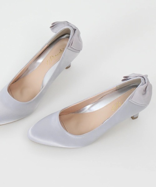 Parade（パレード）の「【極ふわっ】バックリボンパンプス　18161【Parade】（パンプス・レディース・ライトパープル/ライトベージュ/シルバー/ゴールド/ブラック系その他/ブラック/アイボリー/ネイビー/シルバー系その他/ピンクベージュ/グレー/グレー系その他/ピンク系その他/ベージュ・22.5cm/23.5cm/24.5cm/25.5cm/23.0cm/24.0cm/25.0cm/22.0cm/26.0cm）」の4枚目の写真