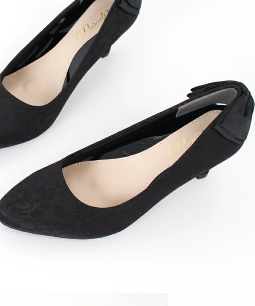 Parade（パレード）の「【極ふわっ】バックリボンパンプス　18161【Parade】（パンプス・レディース・ライトパープル/ライトベージュ/シルバー/ゴールド/ブラック系その他/ブラック/アイボリー/ネイビー/シルバー系その他/ピンクベージュ/グレー/グレー系その他/ピンク系その他/ベージュ・22.5cm/23.5cm/24.5cm/25.5cm/23.0cm/24.0cm/25.0cm/22.0cm/26.0cm）」の16枚目の写真