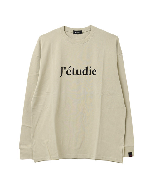 RAT EFFECT（ラットエフェクト）の「jetudieプリント袖リブロングTシャツ（Tシャツ/カットソー・キッズ・カーキ/サックスブルー/オフホワイト/ブラック/グレイッシュベージュ/チャコールグレー・160/130/150/140/120）」の20枚目の写真