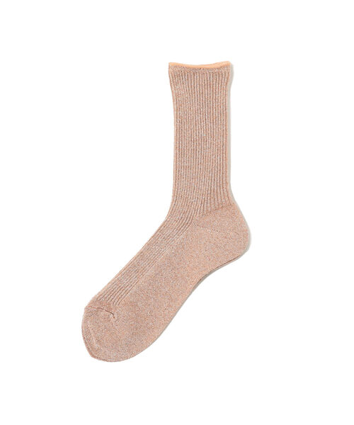 BEAMS LIGHTS（ビームスライツ）の「BEAMS LIGHTS / グリッター リブ ソックス（ソックス/靴下・レディース・ゴールド/グリーン/オレンジ系その他・ONE SIZE）」の3枚目の写真