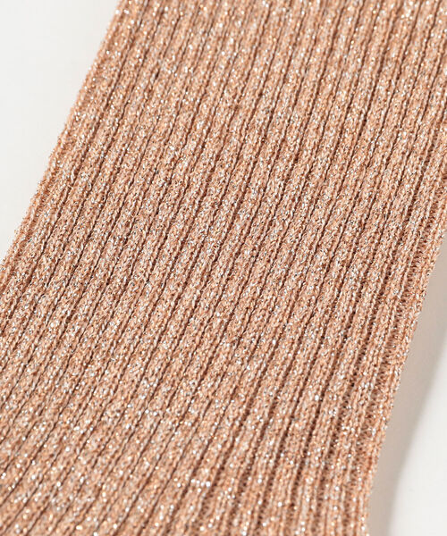 BEAMS LIGHTS（ビームスライツ）の「BEAMS LIGHTS / グリッター リブ ソックス（ソックス/靴下・レディース・ゴールド/グリーン/オレンジ系その他・ONE SIZE）」の7枚目の写真