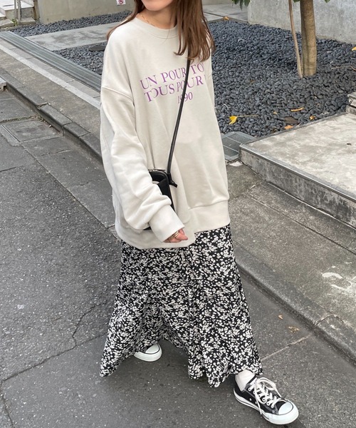 DISCOAT(ディスコート)の「ヘヴィウェイトシンプルロゴビックスウェット(スウェット・レディース・ホワイト/ベージュ/バイオレット・FREE)」の21枚目の写真