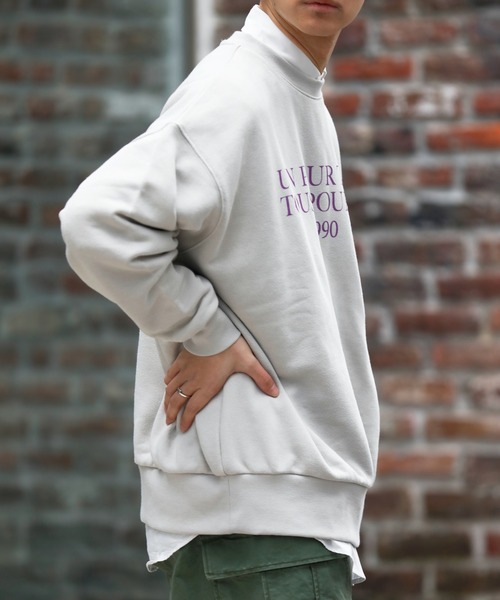 DISCOAT(ディスコート)の「ヘヴィウェイトシンプルロゴビックスウェット(スウェット・レディース・ホワイト/ベージュ/バイオレット・FREE)」の10枚目の写真