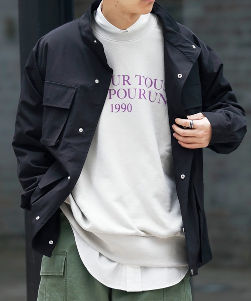 DISCOAT(ディスコート)の「ヘヴィウェイトシンプルロゴビックスウェット(スウェット・レディース・ホワイト/ベージュ/バイオレット・FREE)」の13枚目の写真