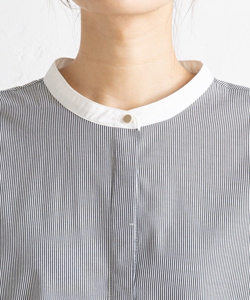 prose verse（プロズヴェール）の「クレリック袖ボリュームブラウス（シャツ/ブラウス・レディース・オフホワイト/ブラック/ブルー/ピンク/サックスブルー・MEDIUM）」の12枚目の写真