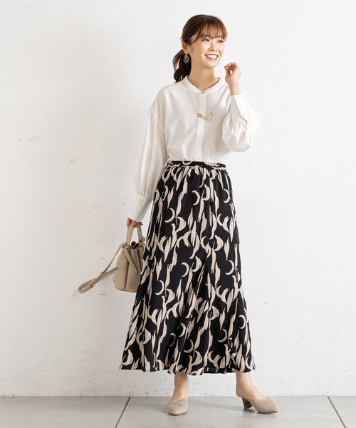 prose verse（プロズヴェール）の「クレリック袖ボリュームブラウス（シャツ/ブラウス・レディース・オフホワイト/ブラック/ブルー/ピンク/サックスブルー・MEDIUM）」の14枚目の写真