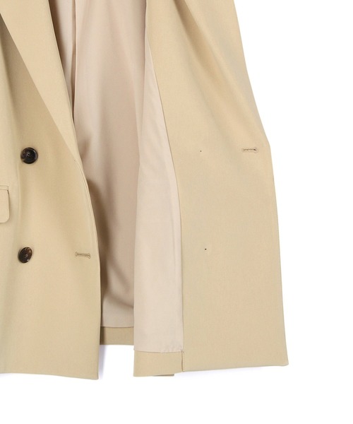 ADAM ET ROPÉ ベージュ ダブルブレストジャケット ADAM ET ROPE' ジャケット テーラードジャケット 「サステナブル