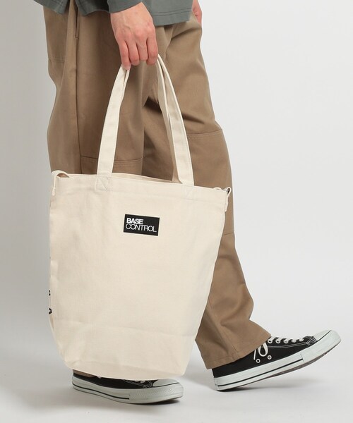 BASECONTROL（ベースコントロール）の「◆デザインバリエーション グラフィック2WAYキャンバストートバッグ（トートバッグ・メンズ・アイボリー/アイボリー系/アイボリー系1・99）」の10枚目の写真