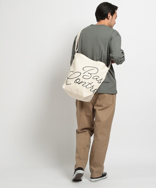 BASECONTROL（ベースコントロール）の「◆デザインバリエーション グラフィック2WAYキャンバストートバッグ（トートバッグ・メンズ・アイボリー/アイボリー系/アイボリー系1・99）」の11枚目の写真