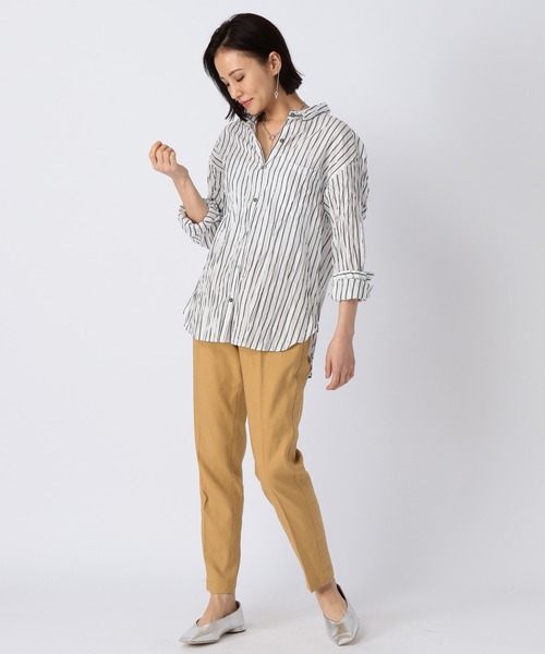 BARNYARDSTORM（バンヤードストーム）の「BARNYARDSTORM / クリンクルシャツ（シャツ/ブラウス・レディース・ホワイト/ブラック/イエロー・1/0）」の19枚目の写真