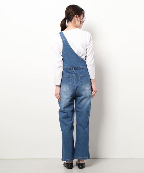 KOBE LETTUCE（コウベレタス）の「ワンショルダーオーバーオール（サロペット/オーバーオール・レディース・ブルー/ベージュ・FREE）」の4枚目の写真