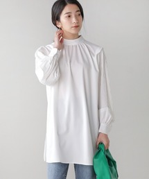 【WEB限定】タックショルダープリーツスリーブブラウス