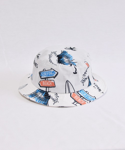 ANCHOR（アンカー）の「CELEB  ウェーブ柄バケットハット（ハット・メンズ・ホワイト/ブラック/ネイビー・FREE）」の2枚目の写真