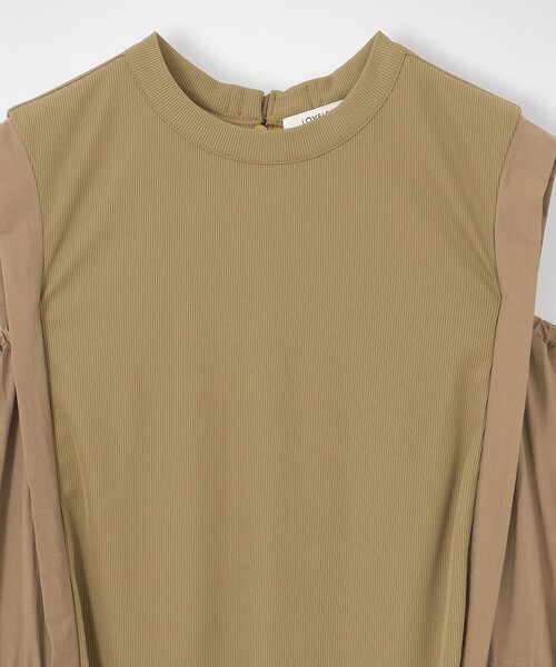 LOVELESS（ラブレス）の「【ドラマ着用商品】サイドドロストギャザードレス（ワンピース・レディース・ブラック/ネイビー/ライトイエロー/ブラウン系その他3・36）」の16枚目の写真