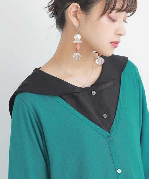 osharewalker（オシャレウォーカー）の「【廃盤】『セーラーカラーシアーシャツ』（シャツ/ブラウス・レディース・ブラック/グレイッシュブルー/ライトグレー・FREE）」の16枚目の写真