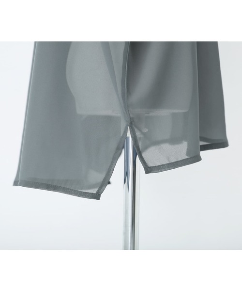 osharewalker（オシャレウォーカー）の「【廃盤】『セーラーカラーシアーシャツ』（シャツ/ブラウス・レディース・ブラック/グレイッシュブルー/ライトグレー・FREE）」の10枚目の写真