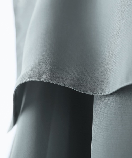 osharewalker（オシャレウォーカー）の「【廃盤】『セーラーカラーシアーシャツ』（シャツ/ブラウス・レディース・ブラック/グレイッシュブルー/ライトグレー・FREE）」の17枚目の写真