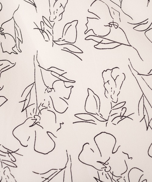 OLIVE des OLIVE（オリーブデオリーブ）の「【WEB限定カラー有】ピンタックバックリボンワンピース（ワンピース・レディース・ライトグレー/グレイッシュベージュ/オフホワイト/サックスブルー/ライム/ブルー・FREE）」の18枚目の写真