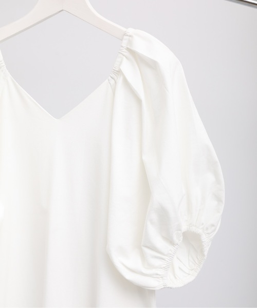 ap retro（アプレトロ）の「ボリュームスリーブ裾フレアワンピース/マーメイドワンピース　前後２WAY（ワンピース・レディース・オフホワイト/ブラック/グリーン/ベージュ/ブラウン/スミクロ/ブルー/ライトブルー/インディゴブルー・FREE）」の19枚目の写真