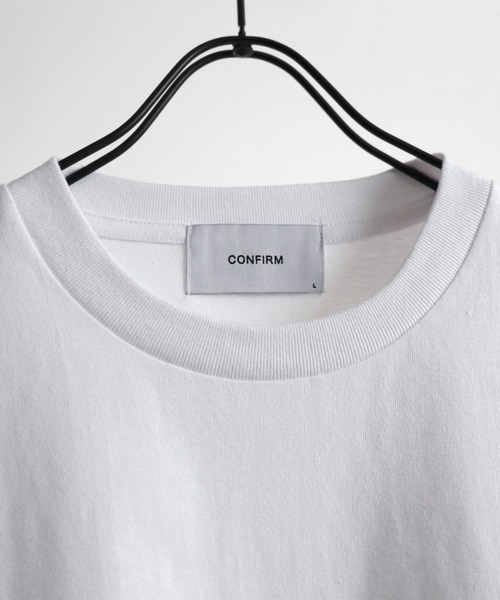 Confirm(コンファーム)の「PARIS ロゴ刺繍ルーズTシャツ【Confirm】(Tシャツ/カットソー・メンズ・ブラック/ホワイト/グレイッシュブルー・M/L)」の6枚目の写真