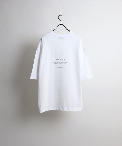 Confirm(コンファーム)の「PARIS ロゴ刺繍ルーズTシャツ【Confirm】(Tシャツ/カットソー・メンズ・ブラック/ホワイト/グレイッシュブルー・M/L)」の8枚目の写真