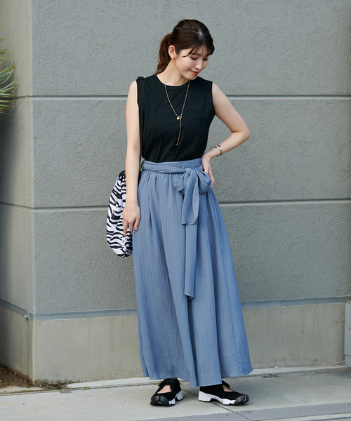 JOURNAL STANDARD（ジャーナルスタンダード）の「ノースリーブ SWEAT SHIRT（Tシャツ/カットソー・レディース・ホワイト/ホワイト系その他2/ブラック・FREE）」の7枚目の写真