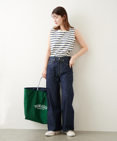 JOURNAL STANDARD（ジャーナルスタンダード）の「ノースリーブ SWEAT SHIRT（Tシャツ/カットソー・レディース・ホワイト/ホワイト系その他2/ブラック・FREE）」の13枚目の写真