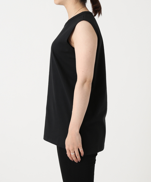 JOURNAL STANDARD（ジャーナルスタンダード）の「ノースリーブ SWEAT SHIRT（Tシャツ/カットソー・レディース・ホワイト/ホワイト系その他2/ブラック・FREE）」の18枚目の写真