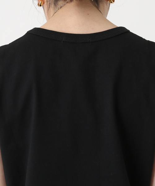 JOURNAL STANDARD（ジャーナルスタンダード）の「ノースリーブ SWEAT SHIRT（Tシャツ/カットソー・レディース・ホワイト/ホワイト系その他2/ブラック・FREE）」の21枚目の写真